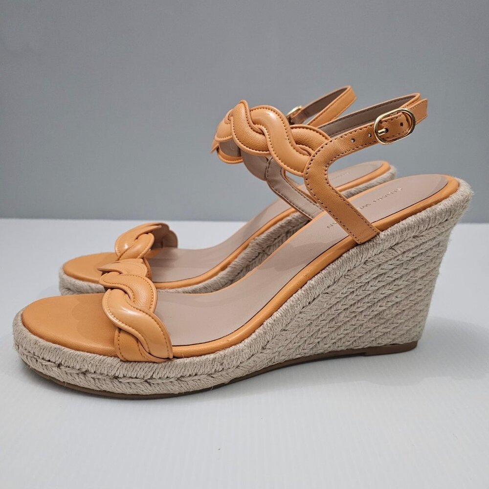 New Stuart Weitzman Twist Sandal Size 10 Mango Or… - image 1